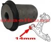 Tuleja wahacza przedniego przednia 14mm Lincoln MKX